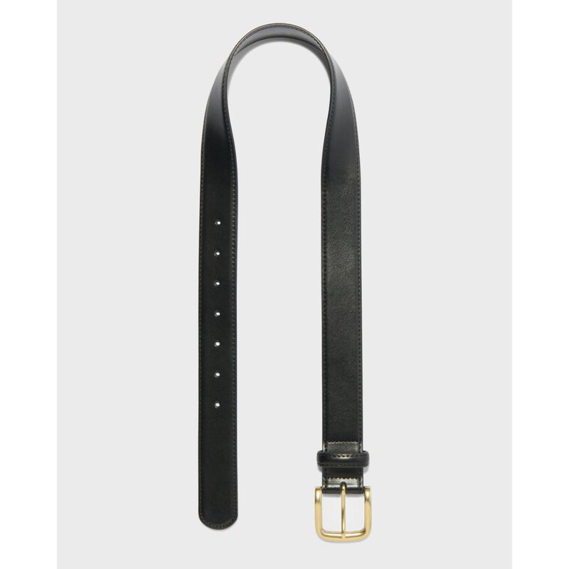 Cue Brass Buckle Boyfriend Belt image number 1